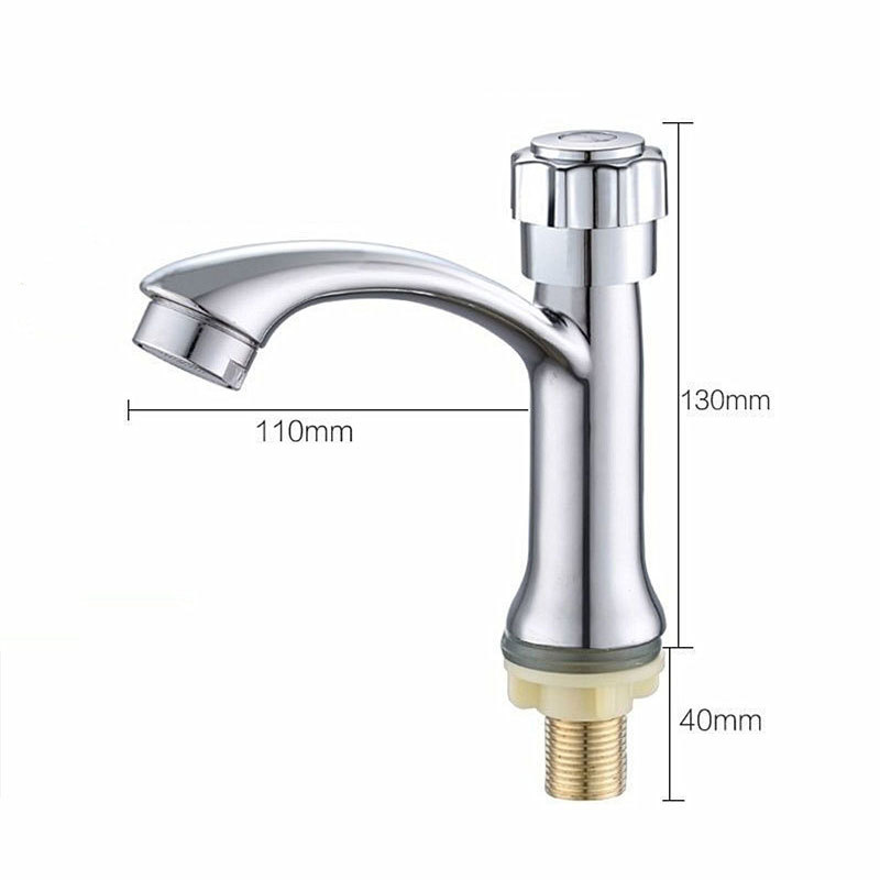 Grifos de lavabo de ingeniería para comercio exterior transfronterizo cuidadosamente seleccionados, grifos monomando de encimera de apertura rápida, grifos de lavabo de agua fría.