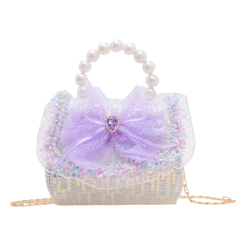 Nuevos bolsos para niños, bolsos cruzados de moda de verano, bolsos para niñas pequeñas, bolsos de princesa de mano con perlas, monederos pequeños y fragantes