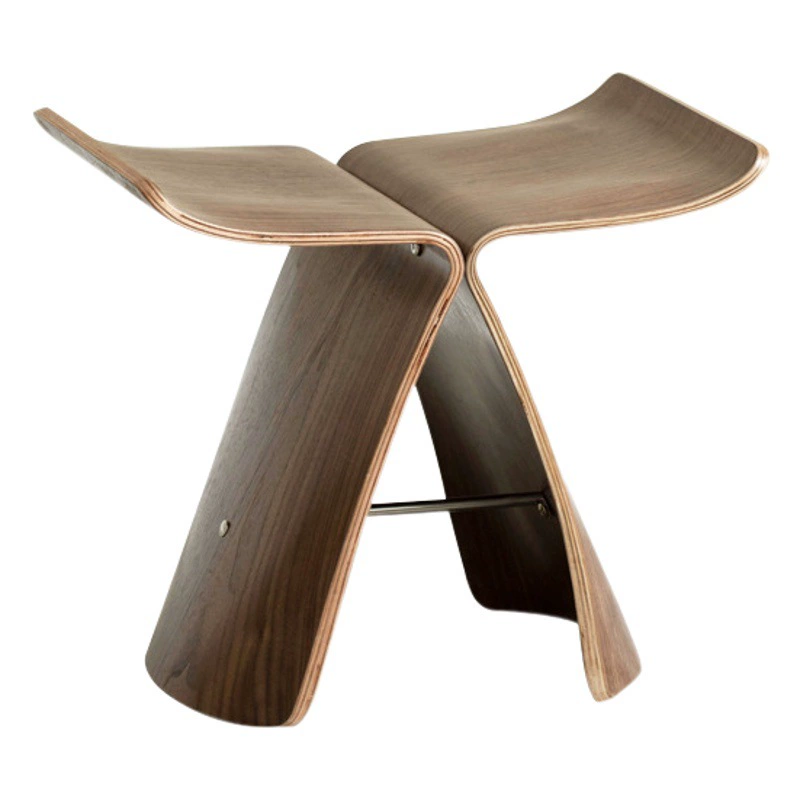 Деревянные табуретки ins Простая гостиная стула бабочки табурет примерочной