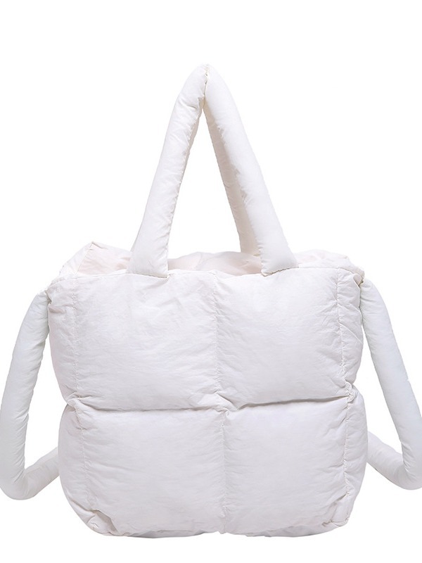 Moda coreana de algodón simple bolso de cubo para mujeres 2024 nueva moda versátil bolso de hombro bolso de mano
