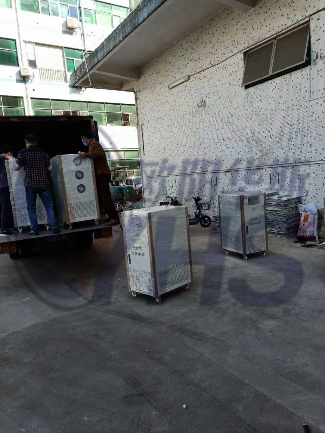 ������5̨��������60KVA��Ƶ��Դ�ͻ�����ɽ�Ͽͻ��ع�