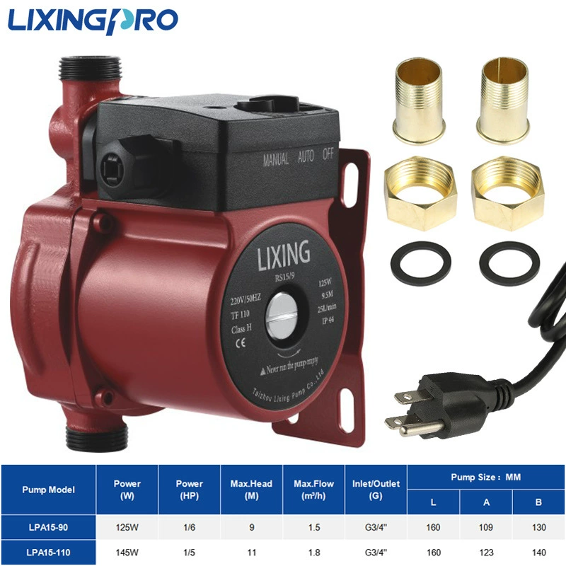 Циркуляционный насос-ускоритель для солнечных водонагревателей LPA15-90, 100 Вт/120 Вт, насос-ускоритель UPA, хит продаж для трансграничной торговли, эффективный