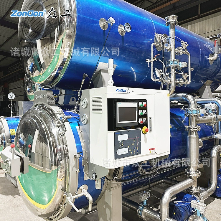 Горшок для стерилизации высокой температуры и высокого давления Водяная баня из нержавеющей стали Утиное яйцо Мясные продукты Упаковка Сумка Пищевой стерилизационный горшок