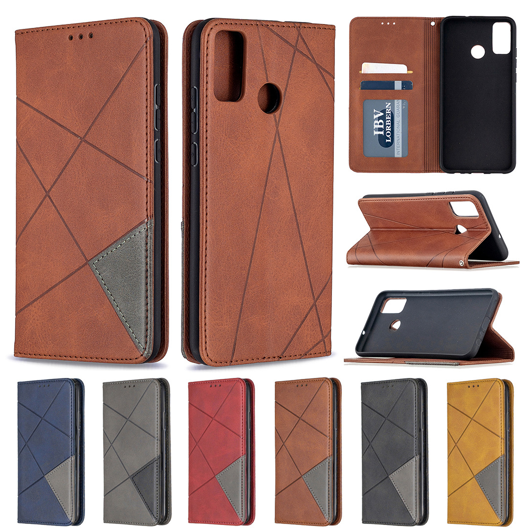 Applicable to Huawei Honor 9X LITE Dark magnetic prismatic leather case