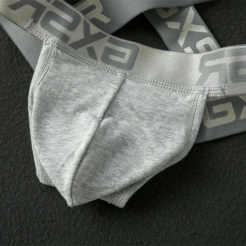 New Product Men's A-Style Cotton Sexy Classic Design Cross Double D-Gap Post-Hole Low-Waist Triangle Pants