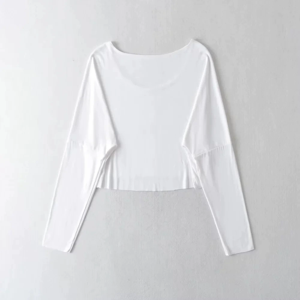 Короткие базовые длинные рукава, европейский стиль, slim fit, свободный крой, квадратный вырез, облегающий