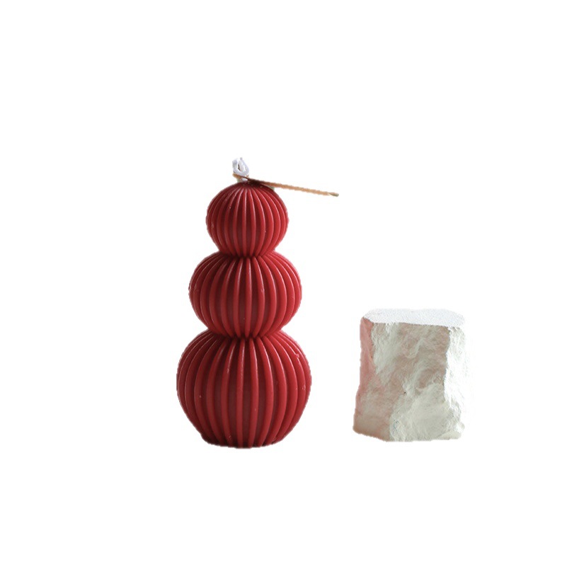 Art nórdico minimalista de ondas de viento esférico de cera de incienso ornamentos creativos de geometría decoración de vela blanca