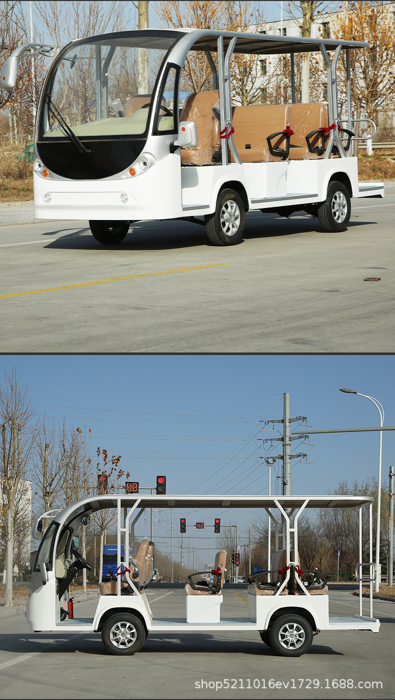 Electric Four-Wheel Sightseeing Vehicles in Scenic Areas, Shuttle Buses, Golf Carts, Campus Property Security Electric Four-Wheel Patrol Vehicles