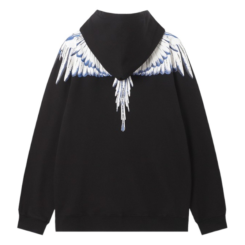 Suéter de alas fantasma de plumas de color mb al por mayor transfronterizo Marcelo Trendy Brand Lightning Snake Year Couple sudadera con capucha