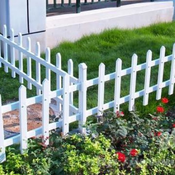 重庆pvc塑钢草坪护栏绿化带pvc栅栏小区隔离花坛护栏草坪防护围栏
