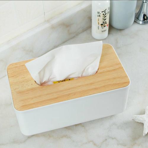 Japanese cross-border wooden tissue box creative paper drawer napkin box tissue box desktop remote control storage box wholesale