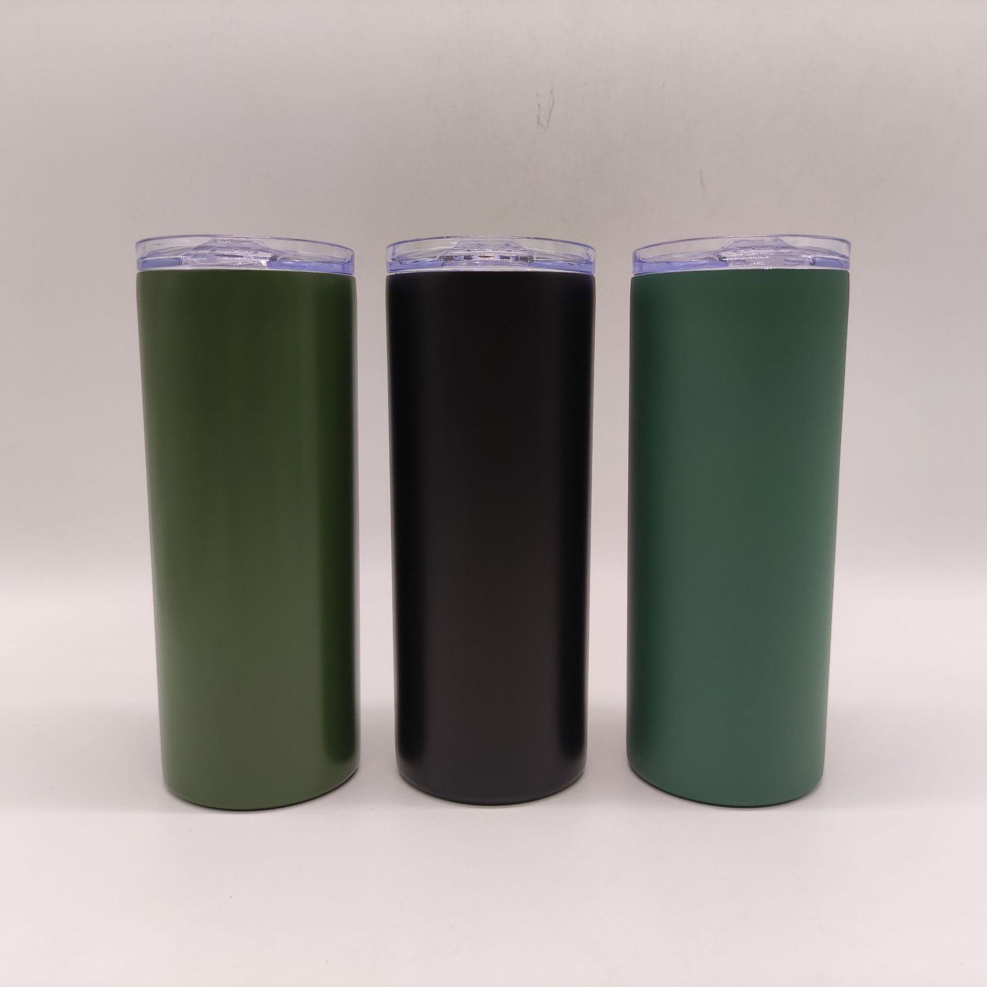 500ml/17oz 直筒杯双层直筒保温杯转印涂层礼品杯不锈钢咖啡直杯