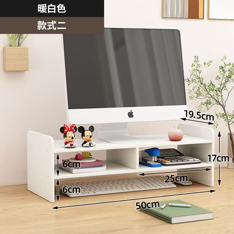 Estante elevador para monitor con cajones para almacenamiento en escritorio, organizador para dormitorio estudiantil, cajón elevador.