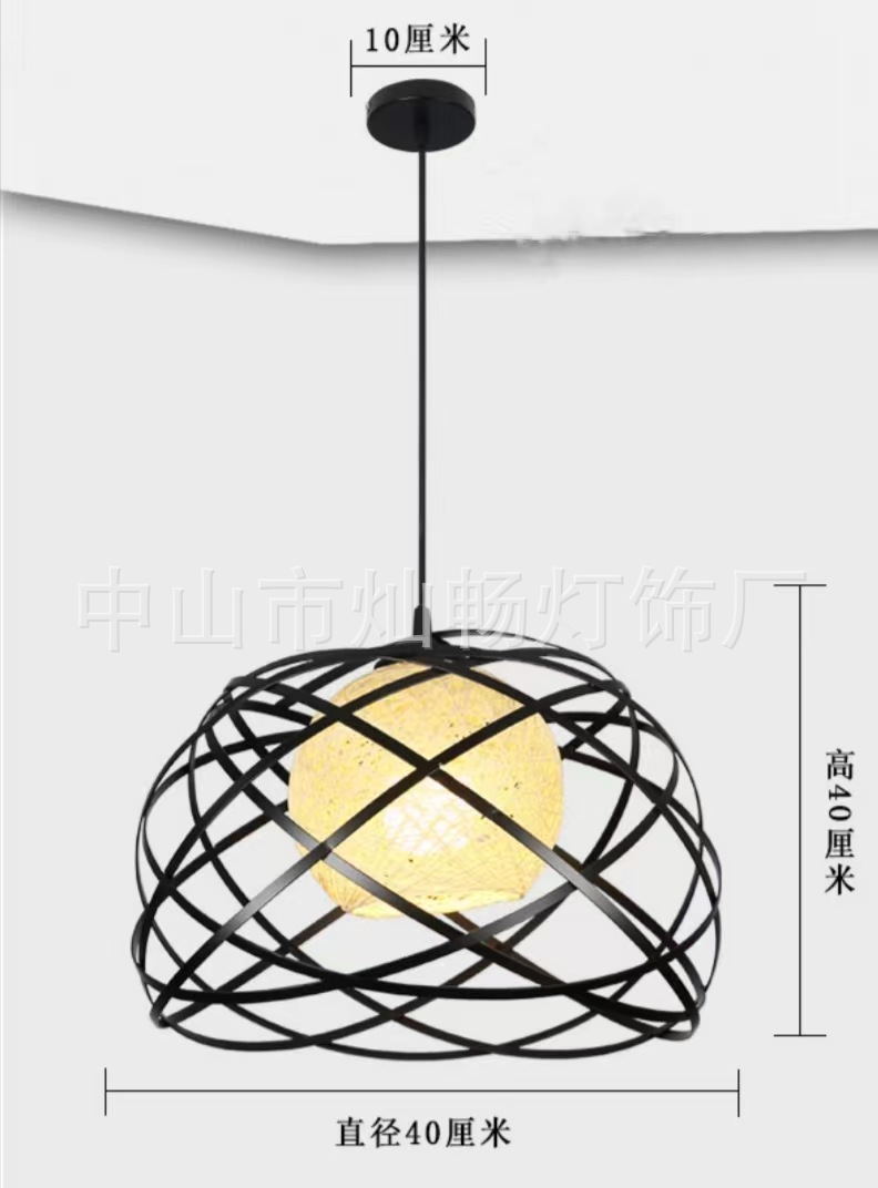 Estilo industrial nórdico personalidad creativa simple restaurante moderno Hotpot Bar Bar Barbería Landelier de cabeza única