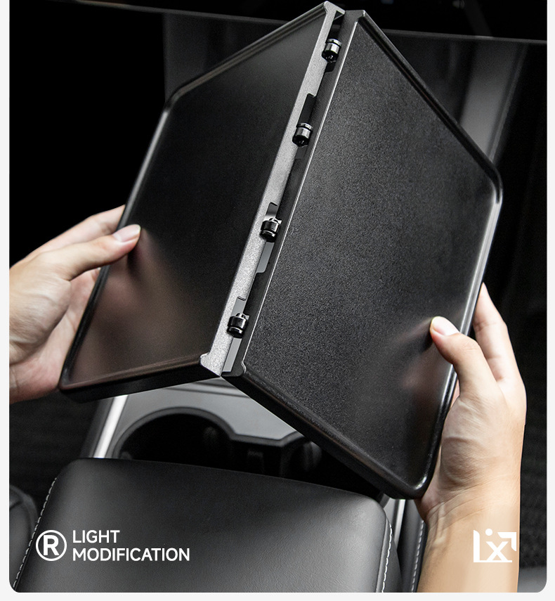 Cross-Border Applicable Model Y/3Yl Tesla Car-Mounted Small Table Board, Front Center Console Dining Tray, Foldable Small Table Board Wholesale