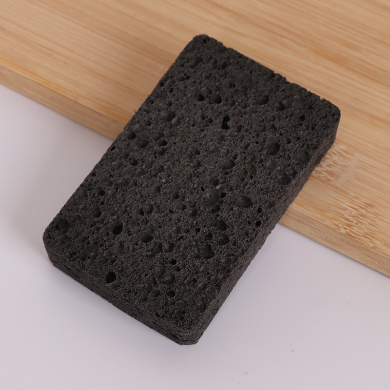 Pulpa de madera natural, lavado de platos de algodón, esponja, limpieza de cocina, bloque de esponja absorbente de agua, cepillo antiadherente, tazón, esponja de pulpa de madera de color