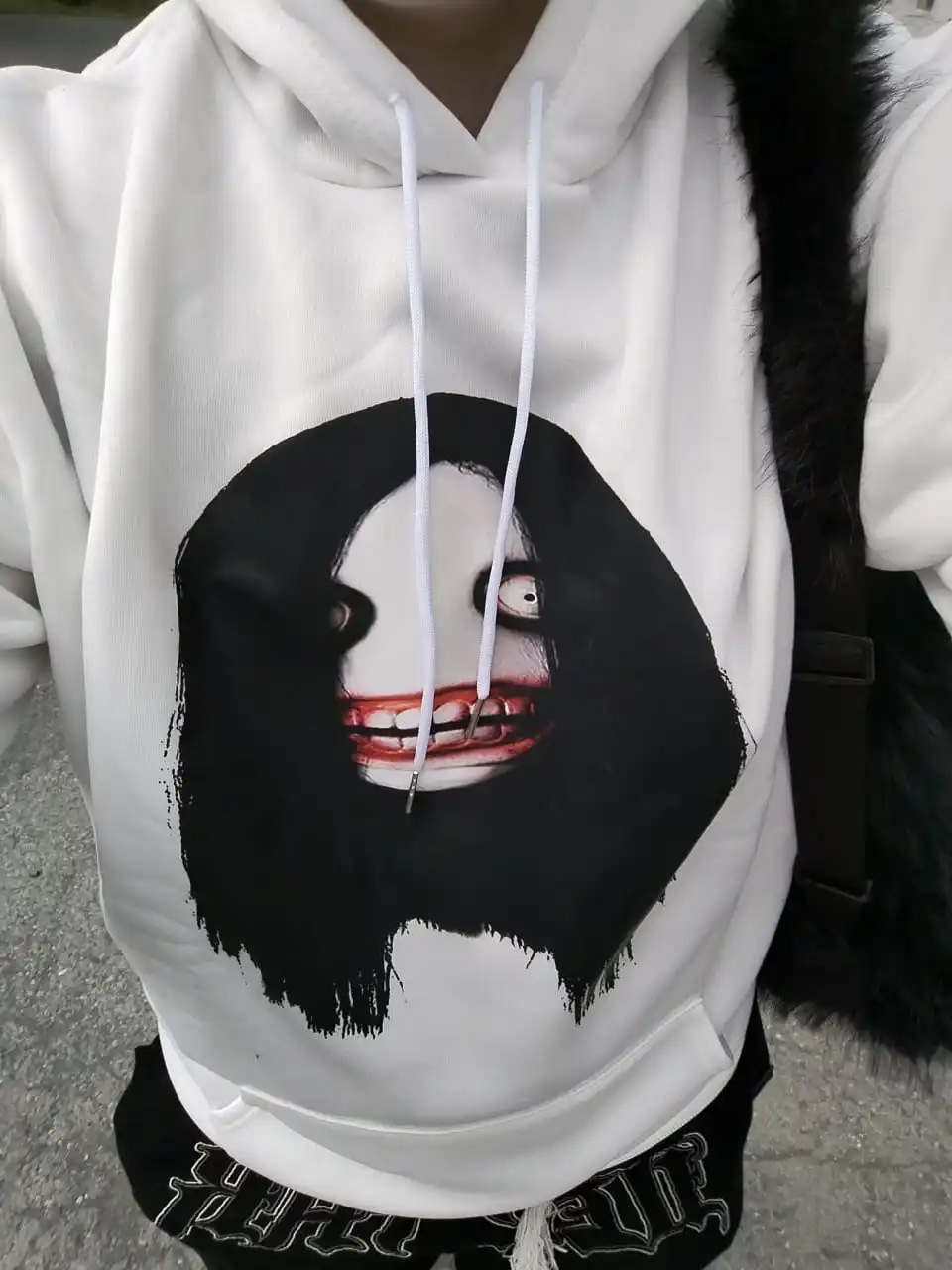 Felpa con cappuccio da uomo, primavera autunno, ampia, girocollo, casual, semplice, stampata, a maniche lunghe_voghion.com