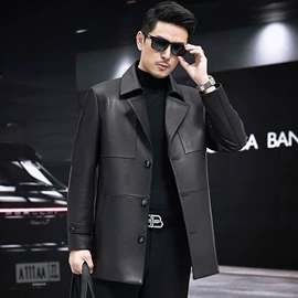 男式真皮皮衣;男式皮草;皮草