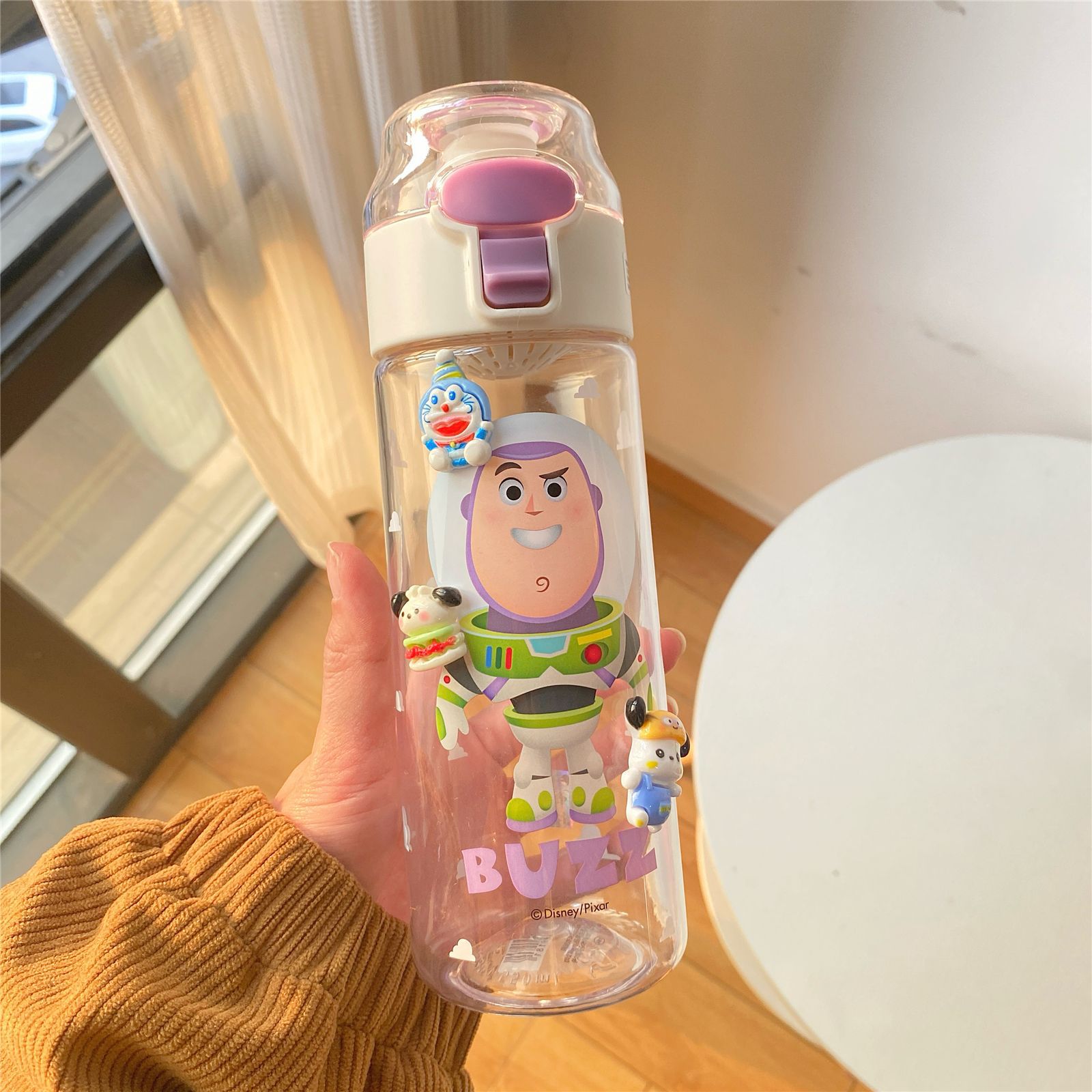 Sanrio taza de agua niñas estudiante de alta apariencia taza de plástico tritan alta temperatura resistente verano lindo niños taza de agua