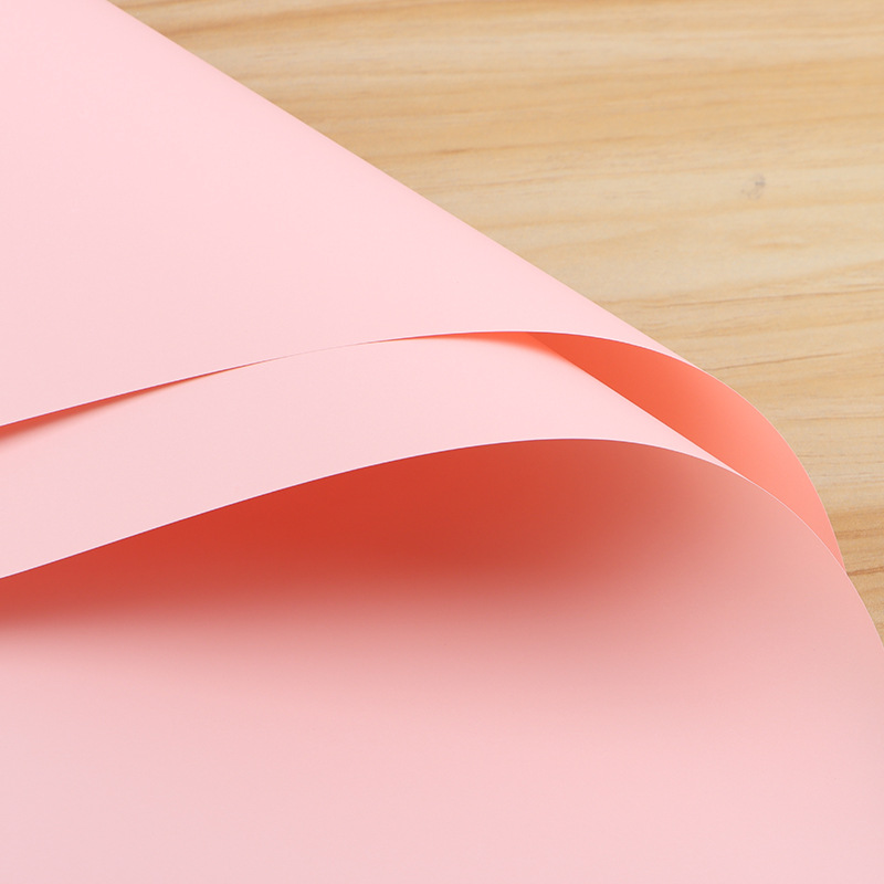 Papel de Regalo de Flores de Papel Ouya de Dos Colores, Material Plástico Impermeable, Papel de Envolver Ramos de Flores, Estilo Coreano, Primer Amor, Papel de Color Puro Especial