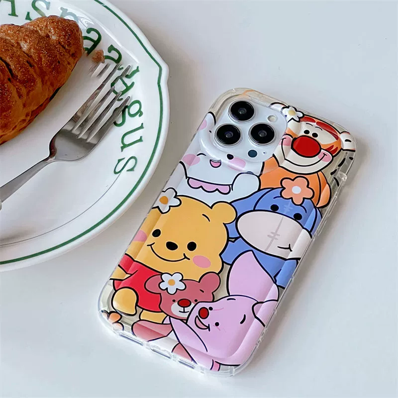 Чехол для iPhone 14 Pro совместимый с мультяшным принтом, мягкий, для iPhone 15 Pro Max, защита от падений
