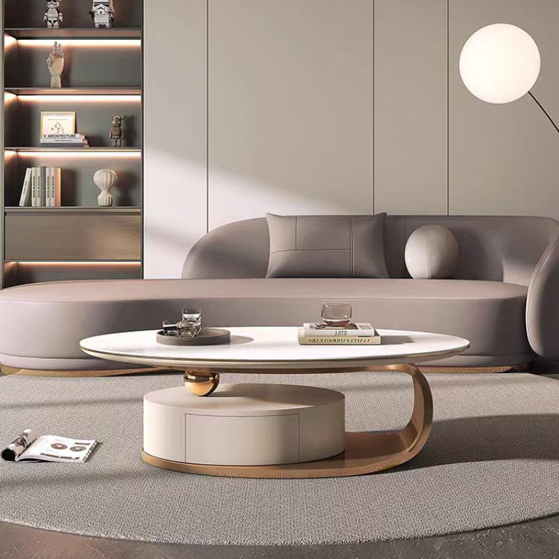 1.2*60 티타늄 커피 테이블 (암판 기본 물고기 배꼽 흰색 빛)