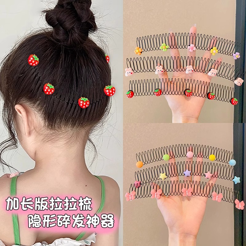 Niña tira peinado de cabello de niños peinado de cabello de artefactos detrás de la cabeza clip de cabello de cabello de niñas peinado de cabello de cabeza