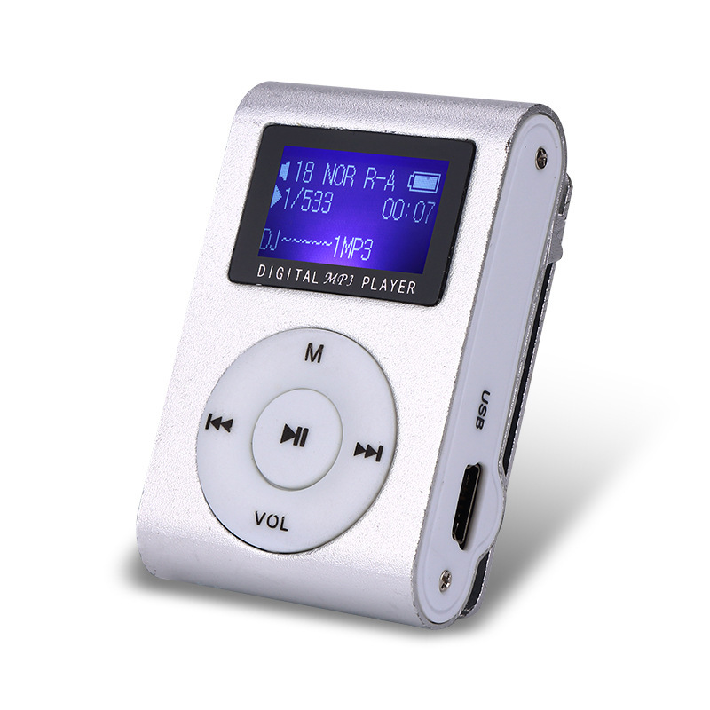 金属スクリーン付きカード付きスクリーンmp3鉄クリップミニ棚mp3スクリーン付きカード付き新型mp3プレーヤー|undefined