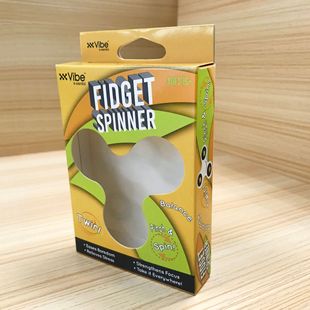 Factory wholesale hardcover toy carton hanging window packaging color box fingertip gyro hanging box building blocks Cartoon Box