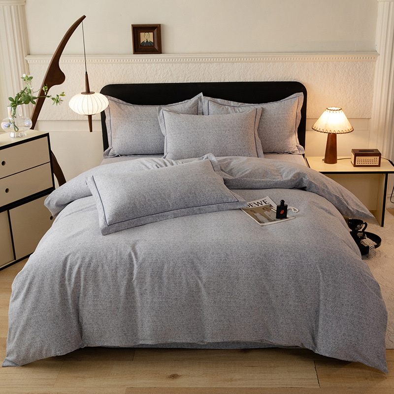 純綿厚手で毛を磨いた純色の豪華なシーツは4点セットの秋冬布団カバーの寝具は3点セットです。