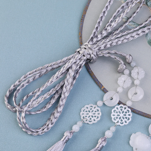 Hanfu Palace Sash Tassel Waist Rope Ancient Costume Belt Pendant Ancient Style Jewelry Waist Accessories for Men and Women