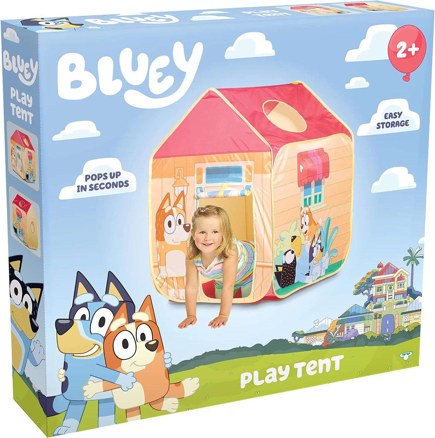 Nuevo producto transfronterizo bluey talking plush perro bluey una tienda de campaña para niños al aire libre