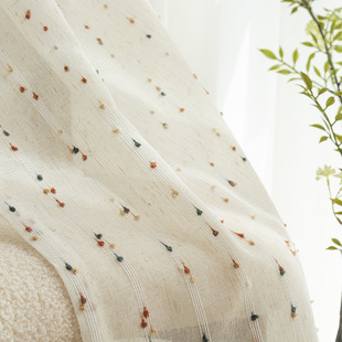 French Door Curtain Jelly Bean Gauze Curtain Kitchen Half Curtain Ins Curtain Bedroom Short Curtain Partition Curtain Breathable Entrance Curtain