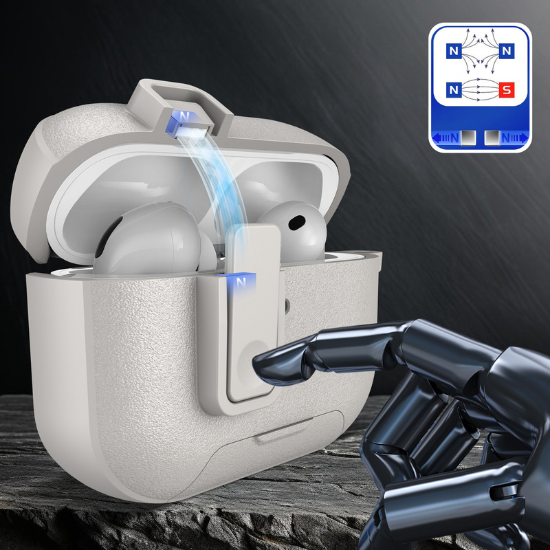 AirPods Pro3 Protective Case Is Suitable for Apple Airpods4/5 Earphone Cases, Pop-Up Cover Stand, Pro2 Protective Case