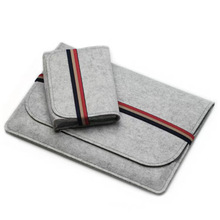 跨境毛毡包笔记本电脑平板ipad内胆包收纳保护套A4文件袋印制logo