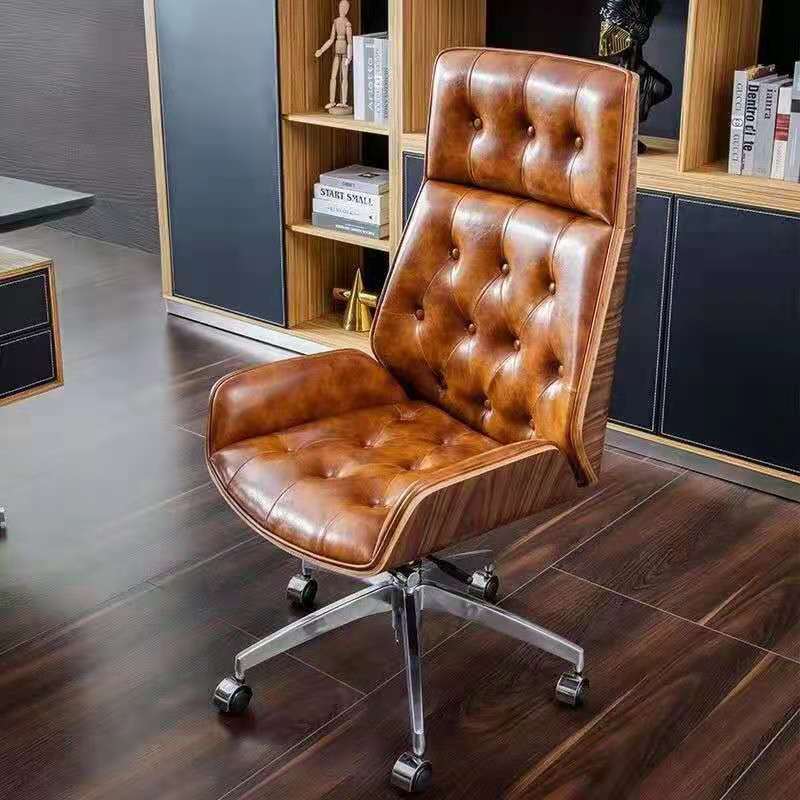 Curtwood Office Chair Comfortable Sedentary Pull Point Computer Chair Home Bedroom Study Chair Ergonomic Swivel Chair Big Chair