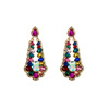 Metal glossy earrings, European style, wholesale