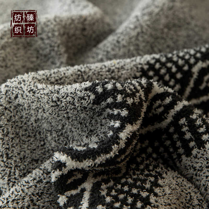 新款欧式典雅流苏针织盖毯 办公午休沙发卧室床毯毛线毯拍照道具