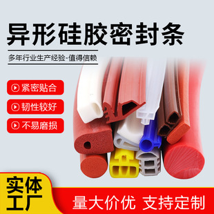 Foam Sealing Strip High Temperature Resistant Round Rectangular Solid Hollow Rubber Sponge Strip Flexible Special-Shaped Silicone Sealing Strip