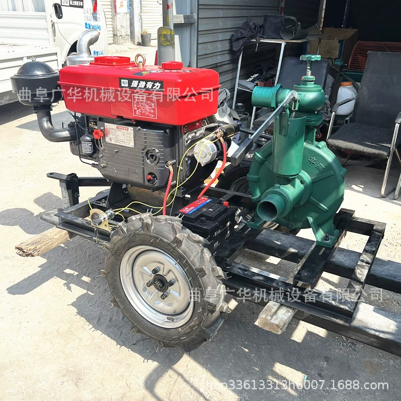 Дизельный водяной насос высокой мощности, дизельный сельскохозяйственный оросительный центробежный насос, малогабаритный насос смешанного потока для небольших земель