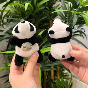 Объёмная брошь-панда мягкая игрушка подвеска на рюкзак