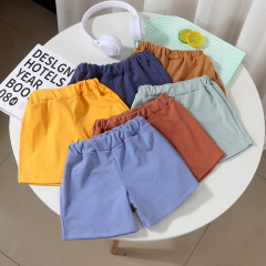 兒童夏季短褲童裝韓版休閒運動男女童短褲中小童中腰外穿褲單件
