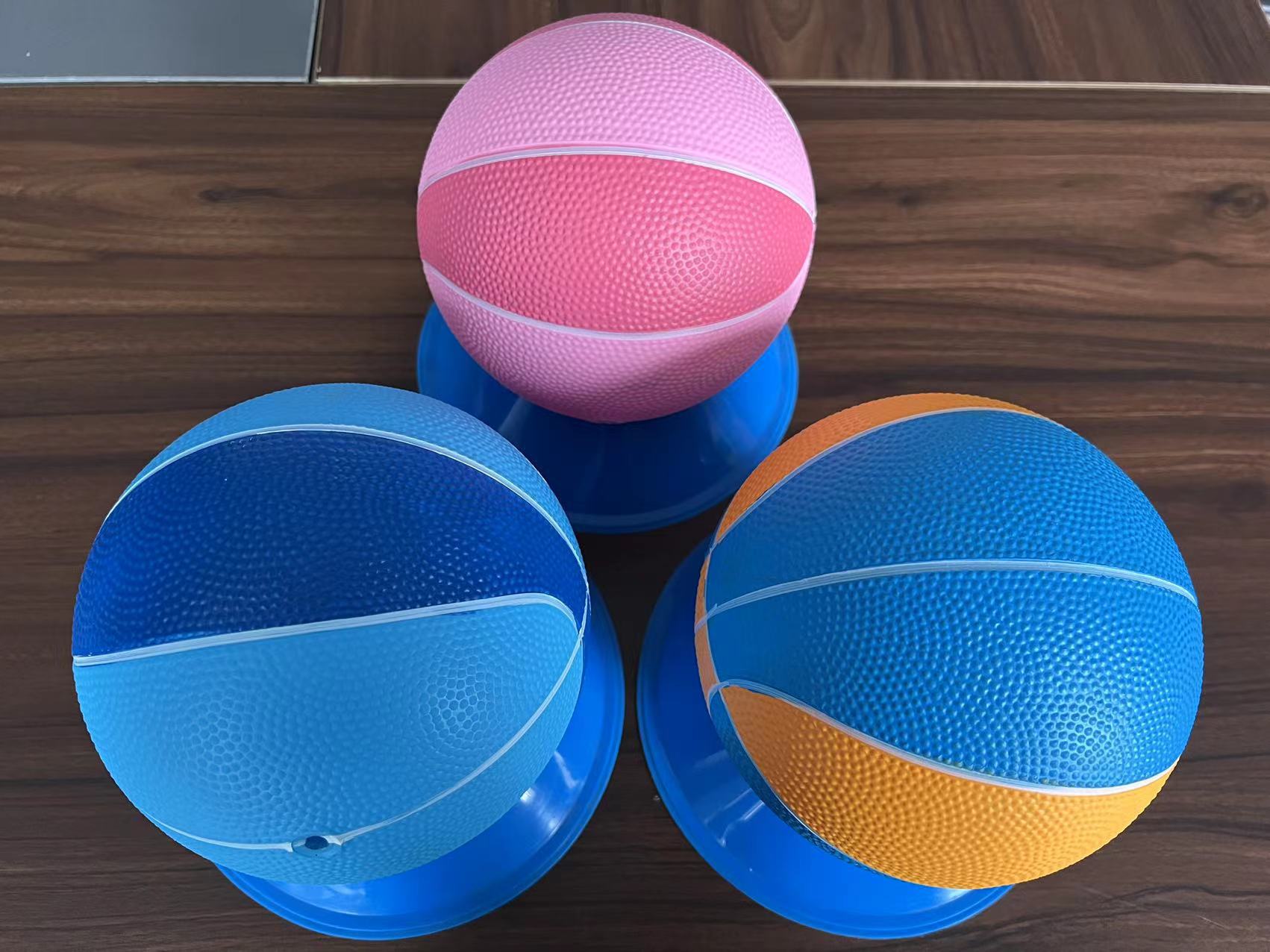 6inch Basketball Pvc Vinyl Toy Inflatable Bouncy Ball Children's Toy Training Ball Sporting Goods Factory Customization