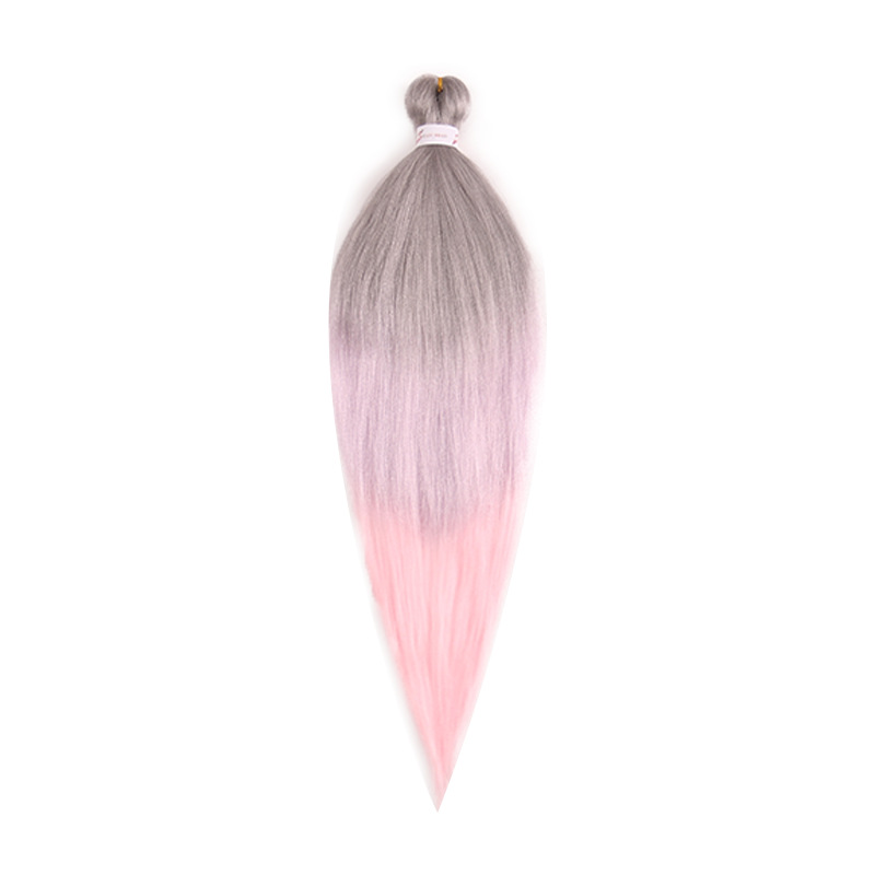 EZ Trenza PVC ignífugo a baja temperatura fibra multicolor flojo gran ganchillo de trenza fábrica de cabello recto un cabello