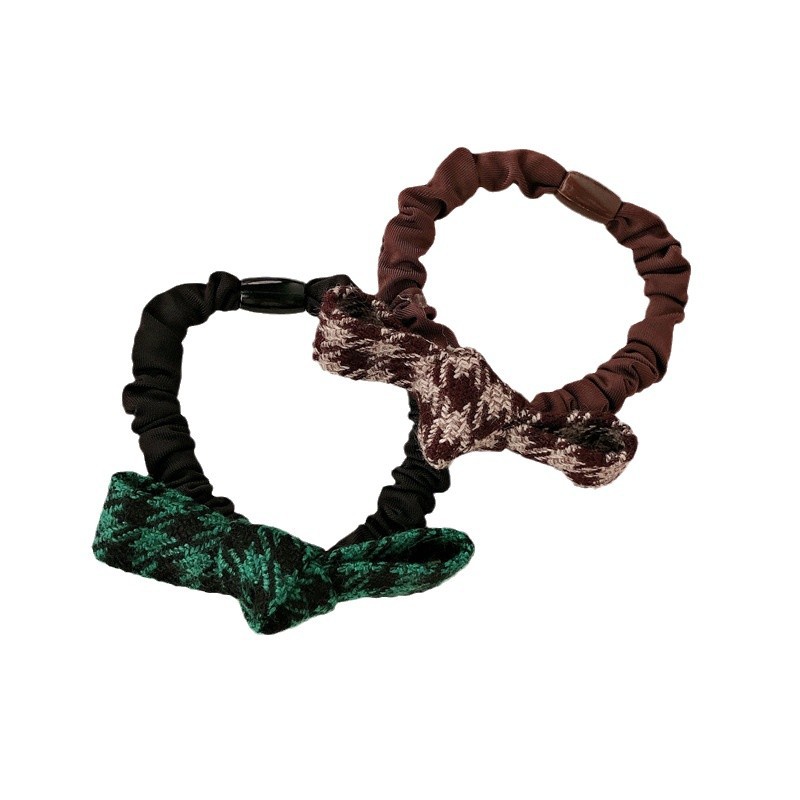 Nuevo arco de cuerda de cabeza de mil pájaros temperamento dulce de mujer anillo de cabello de intestino delgado atado cuerda de cabello de cola de caballo alta correa de correa