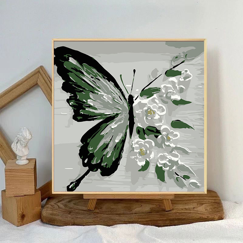 蝶デジタル油絵 diy 着色油絵子供の手描き蝶装飾絵画装飾品メーカー卸売|undefined