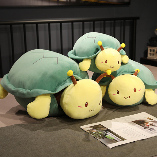 Hypnotic Turtle Plush Doll, Wearable Turtle Shell Pillow, Cuddle Toy for Kids, Girls' Gift
