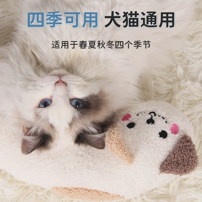 Подушка, мягкая комфортная игрушка, домашнее животное, кошка