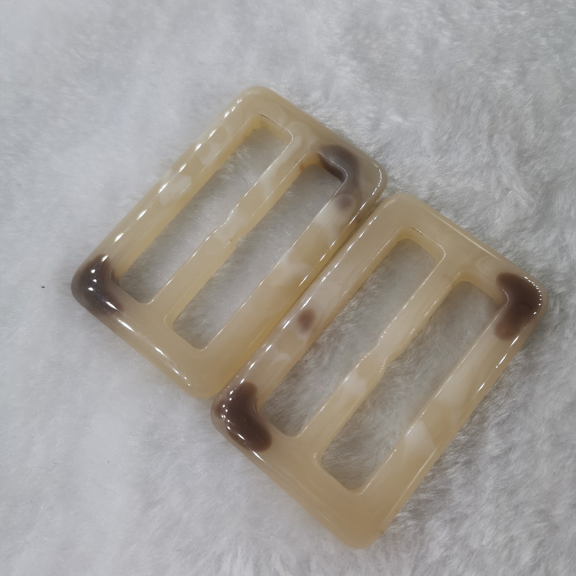 风衣大衣树脂三档日字扣腰带调节打结扣方形裙扣现货批发规格齐全