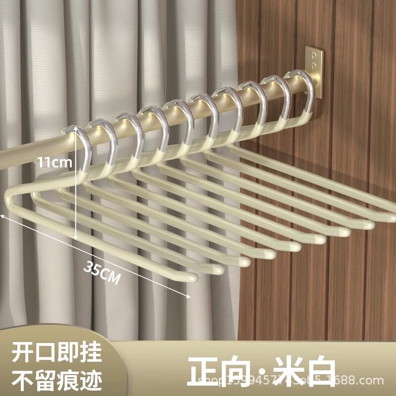 鹅型裤架家用挂裤子衣架专用无痕裤夹防滑2形Z字衣柜内置收纳神器|undefined